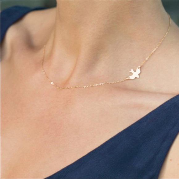 Trendy Jewels Jewelry - Little Golden Dove Necklace